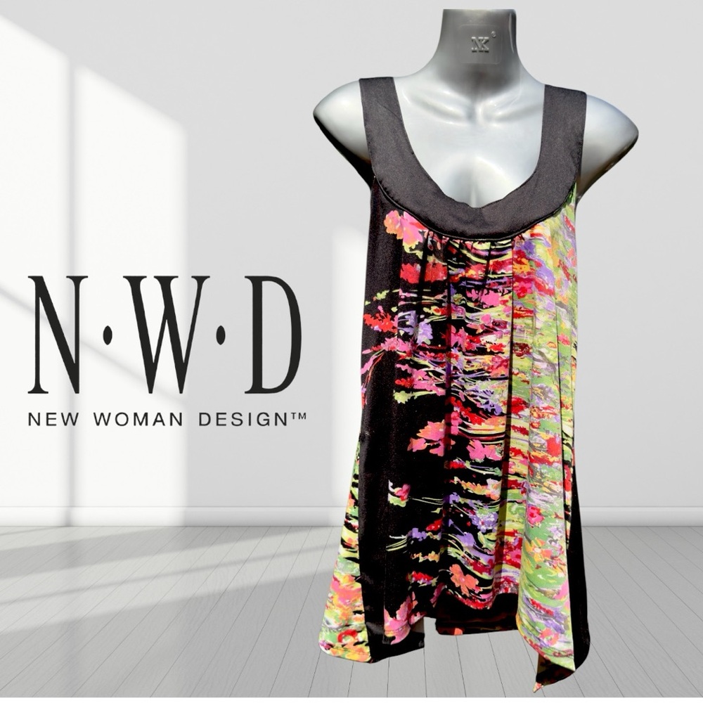 Women's Multicolor Sleeveless Blouse